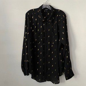 TORRID - NWOT Lightning Pattern Button Down Shirt